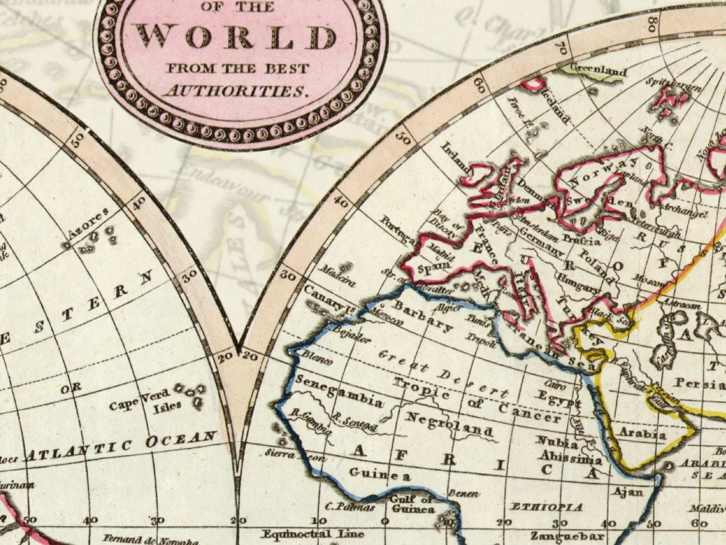 1807 World Map