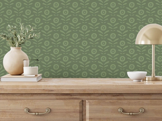 Abstract Flora - Green