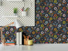 Abstract Flora - Navy and Bright