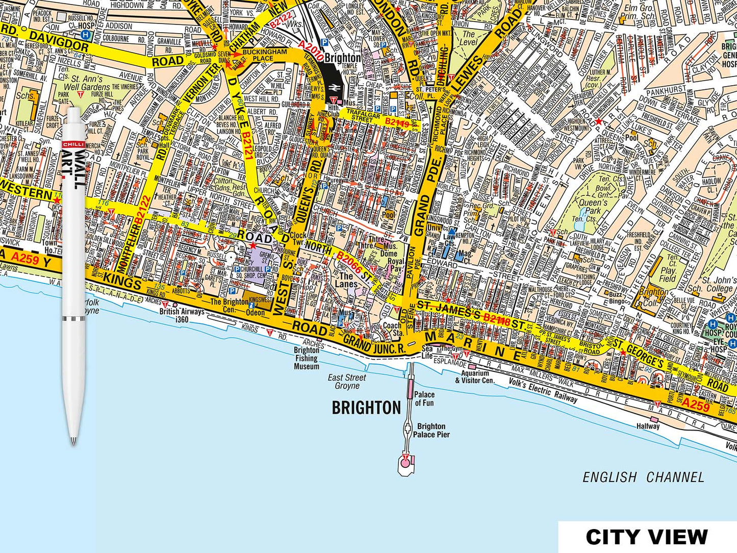A-Z Brighton Map