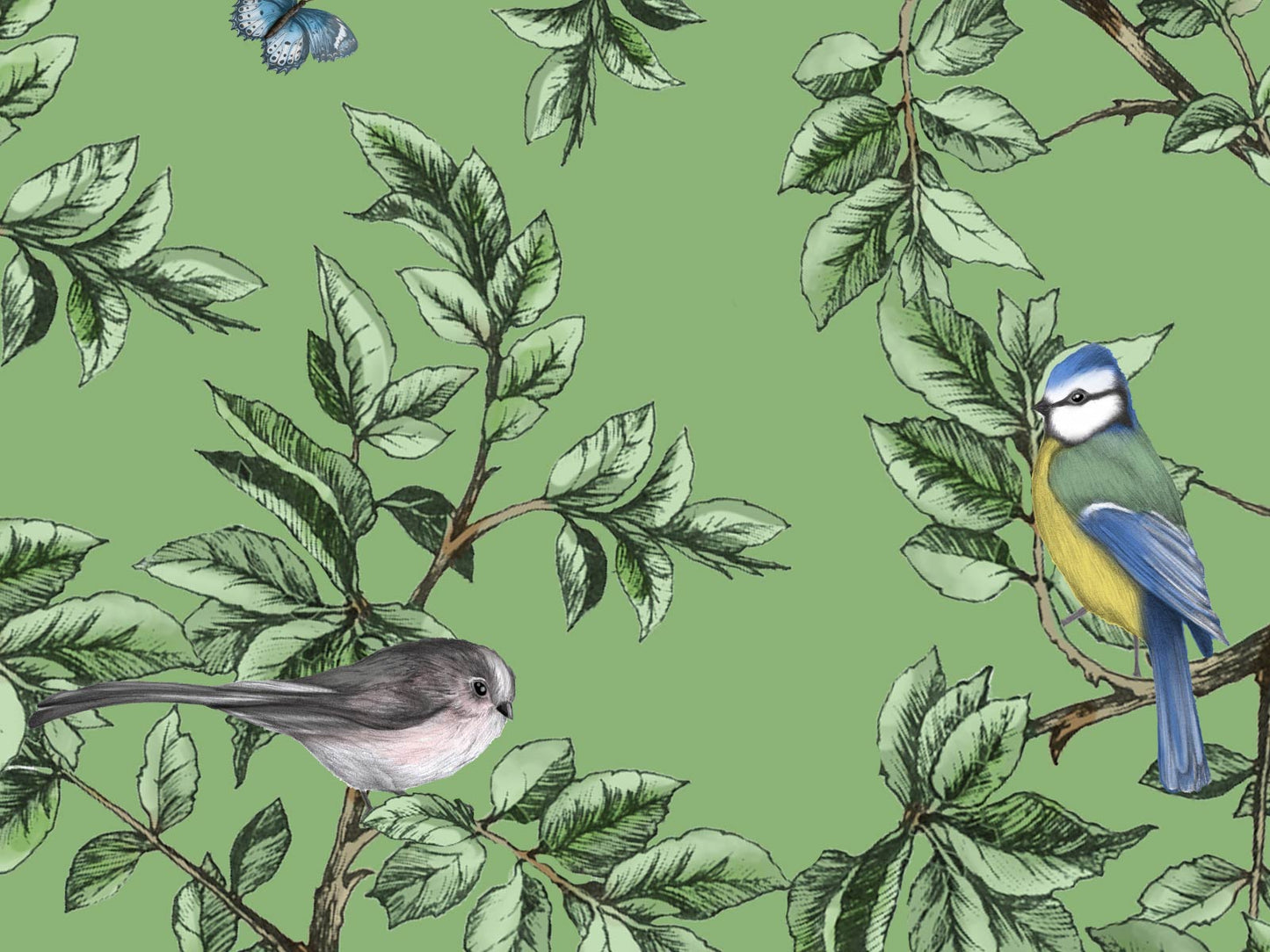 British Birds - Green