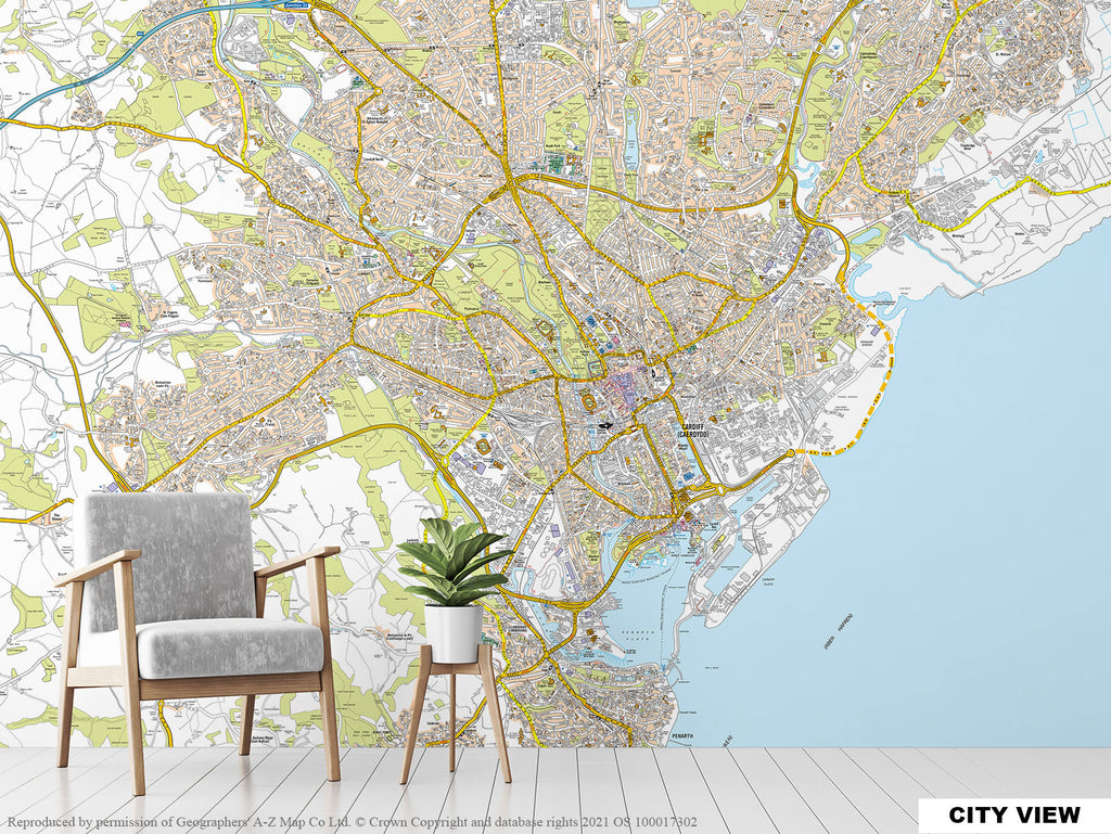 A-Z Cardiff Map