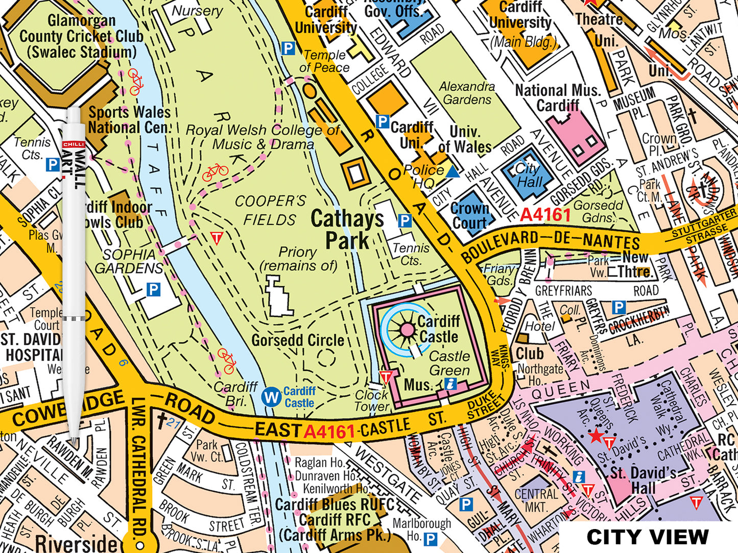 A-Z Cardiff Map