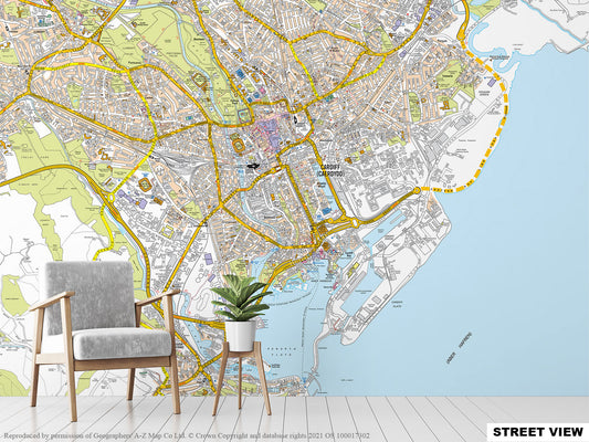 A-Z Cardiff Map