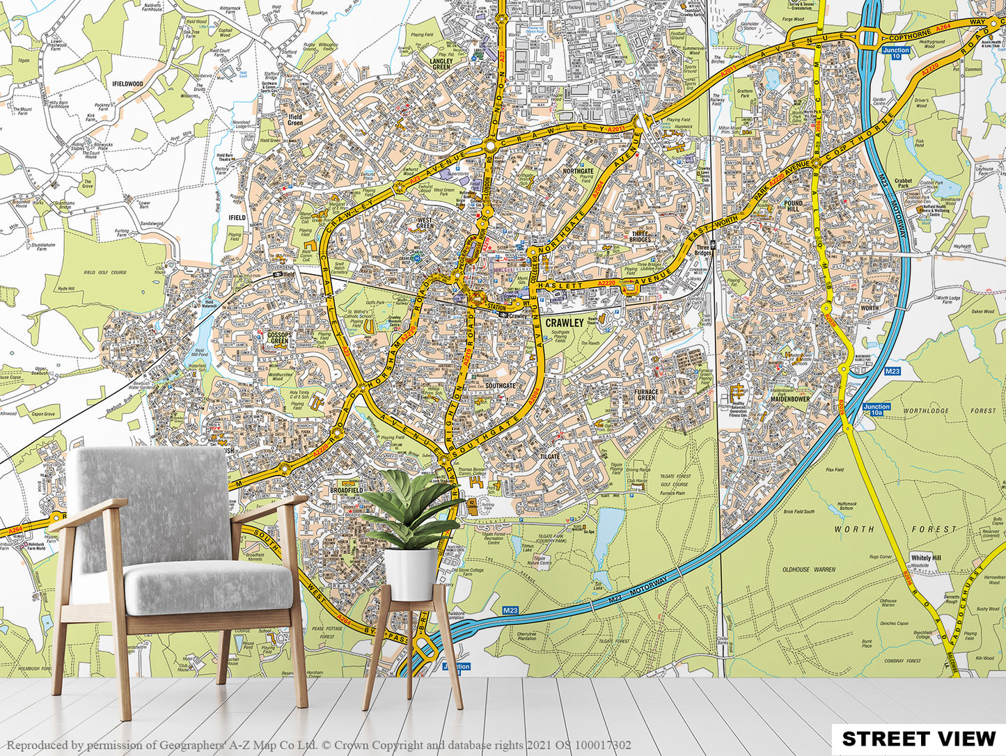 A-Z Crawley Map