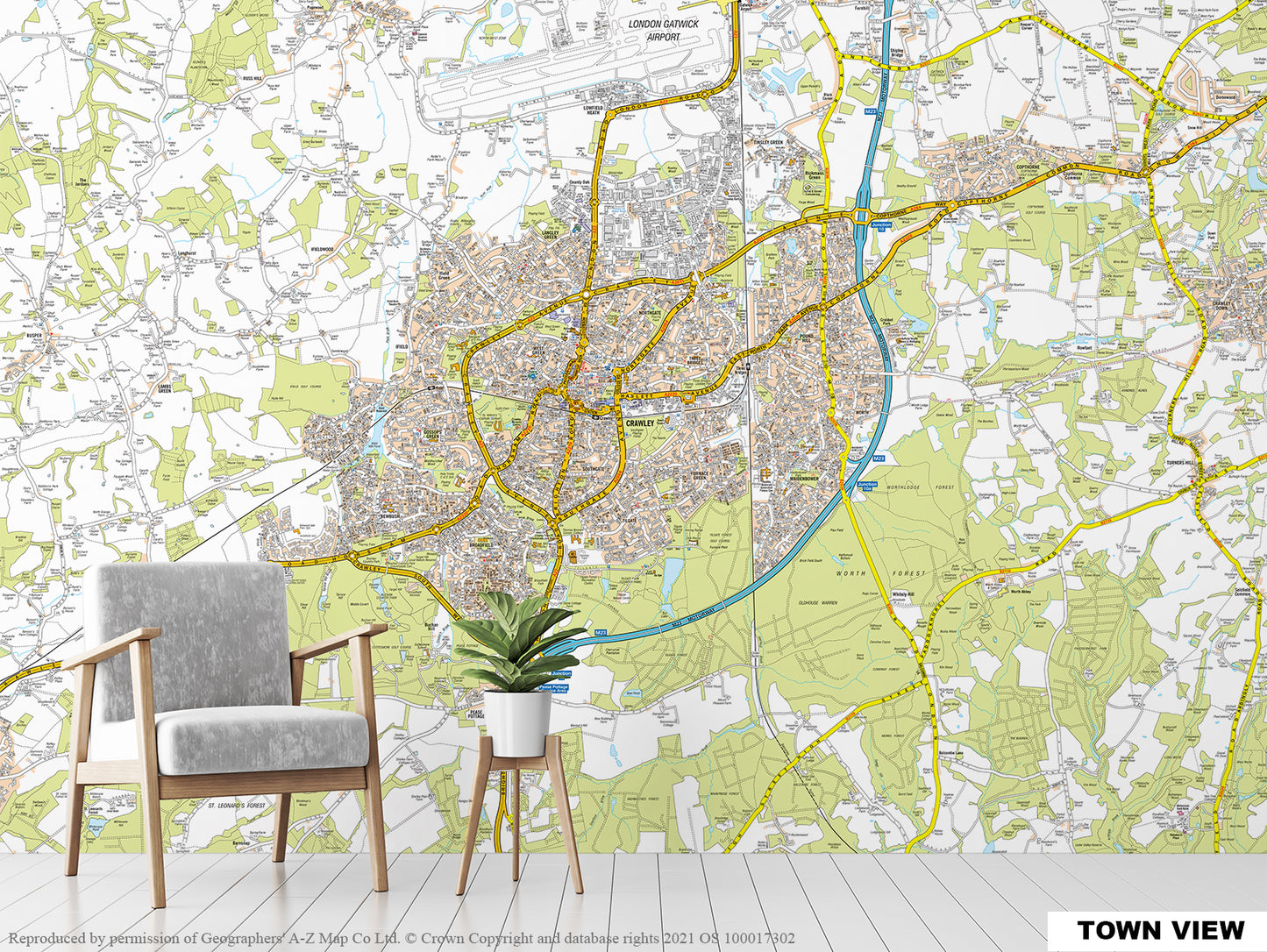A-Z Crawley Map