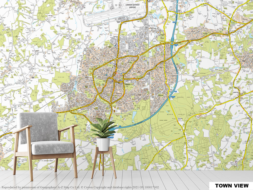 A-Z Crawley Map