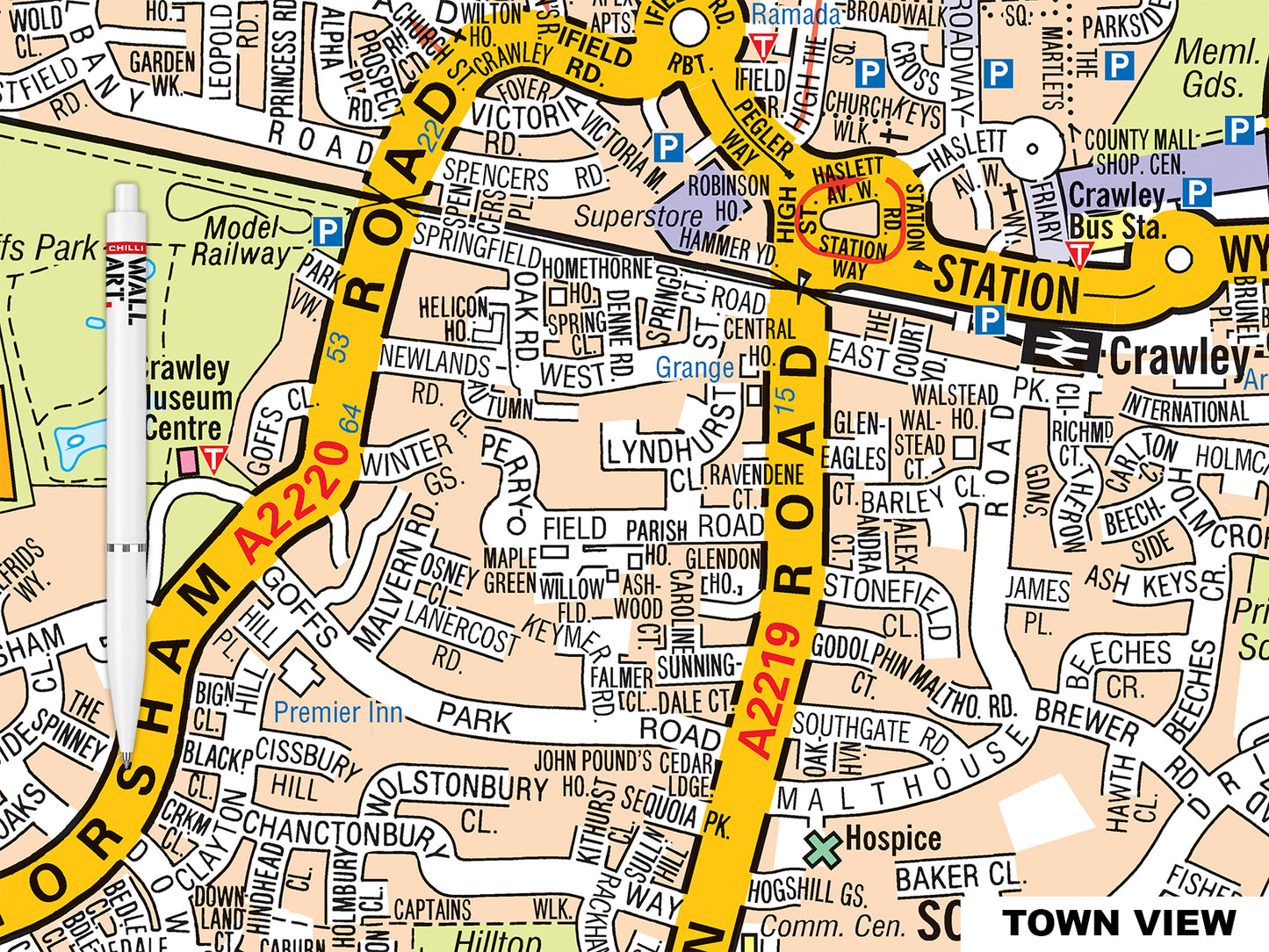A-Z Crawley Map