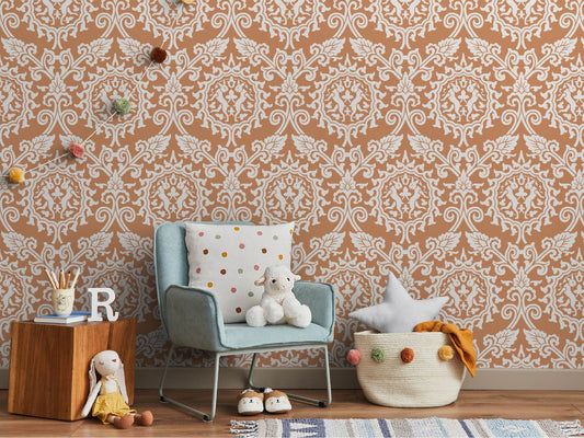 Damask Rabbit - Orange