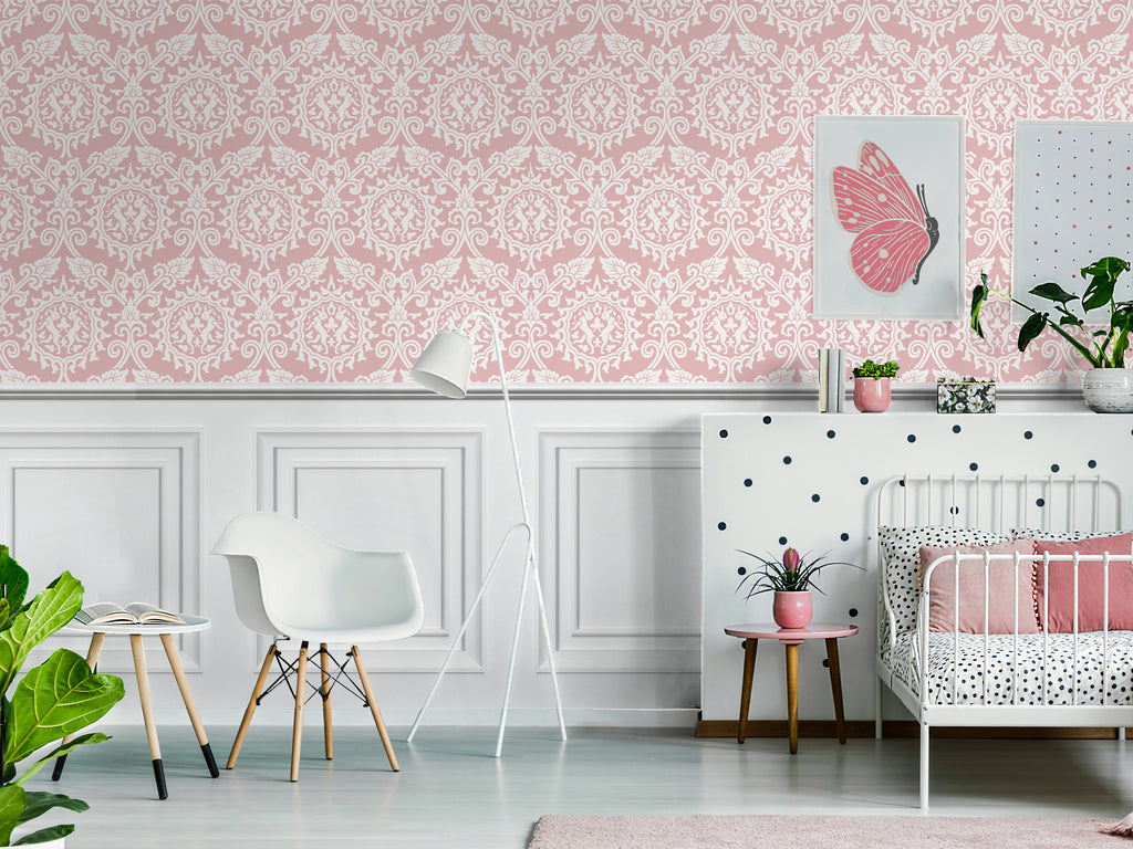 Damask Rabbit - Pink