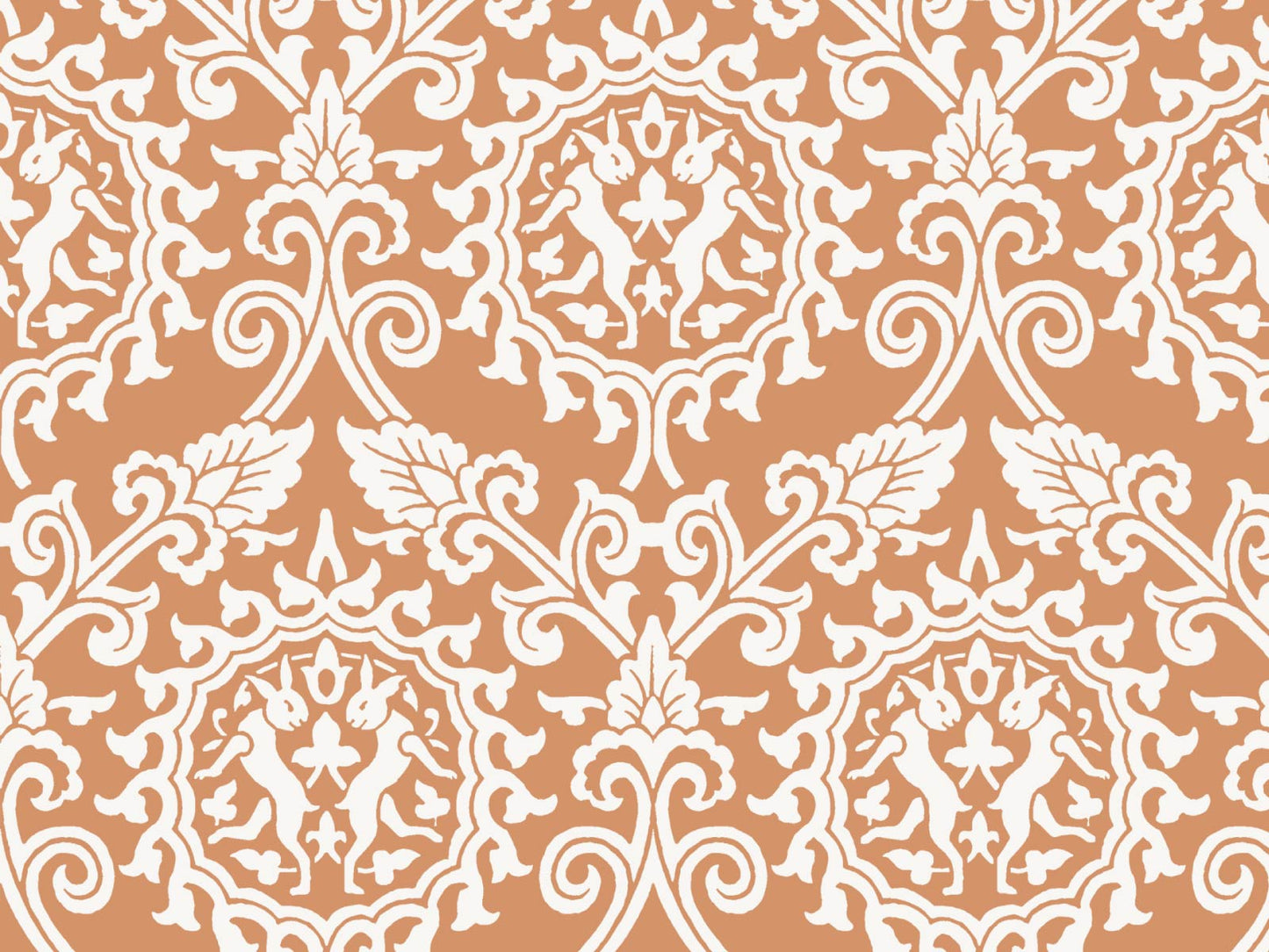 Damask Rabbit - Orange