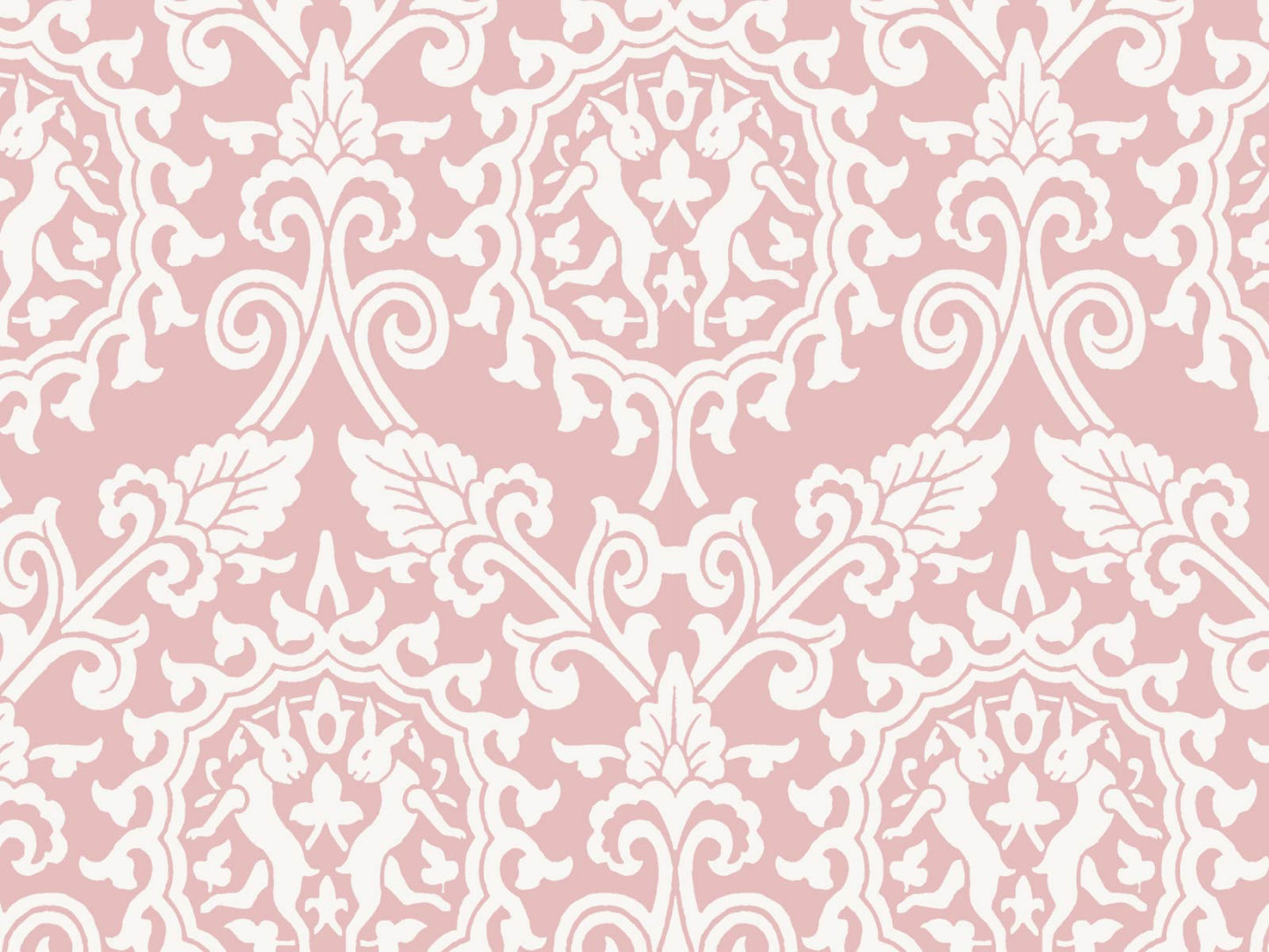 Damask Rabbit - Pink