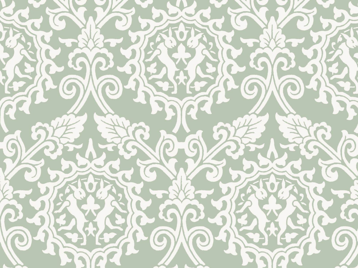 Damask Rabbit - Sage