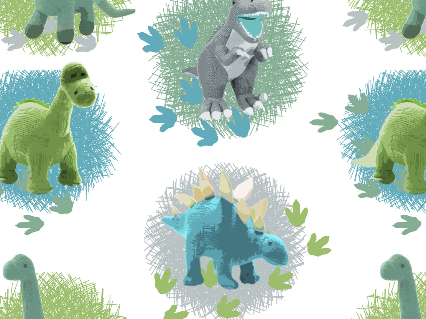 Dino Plushies - White