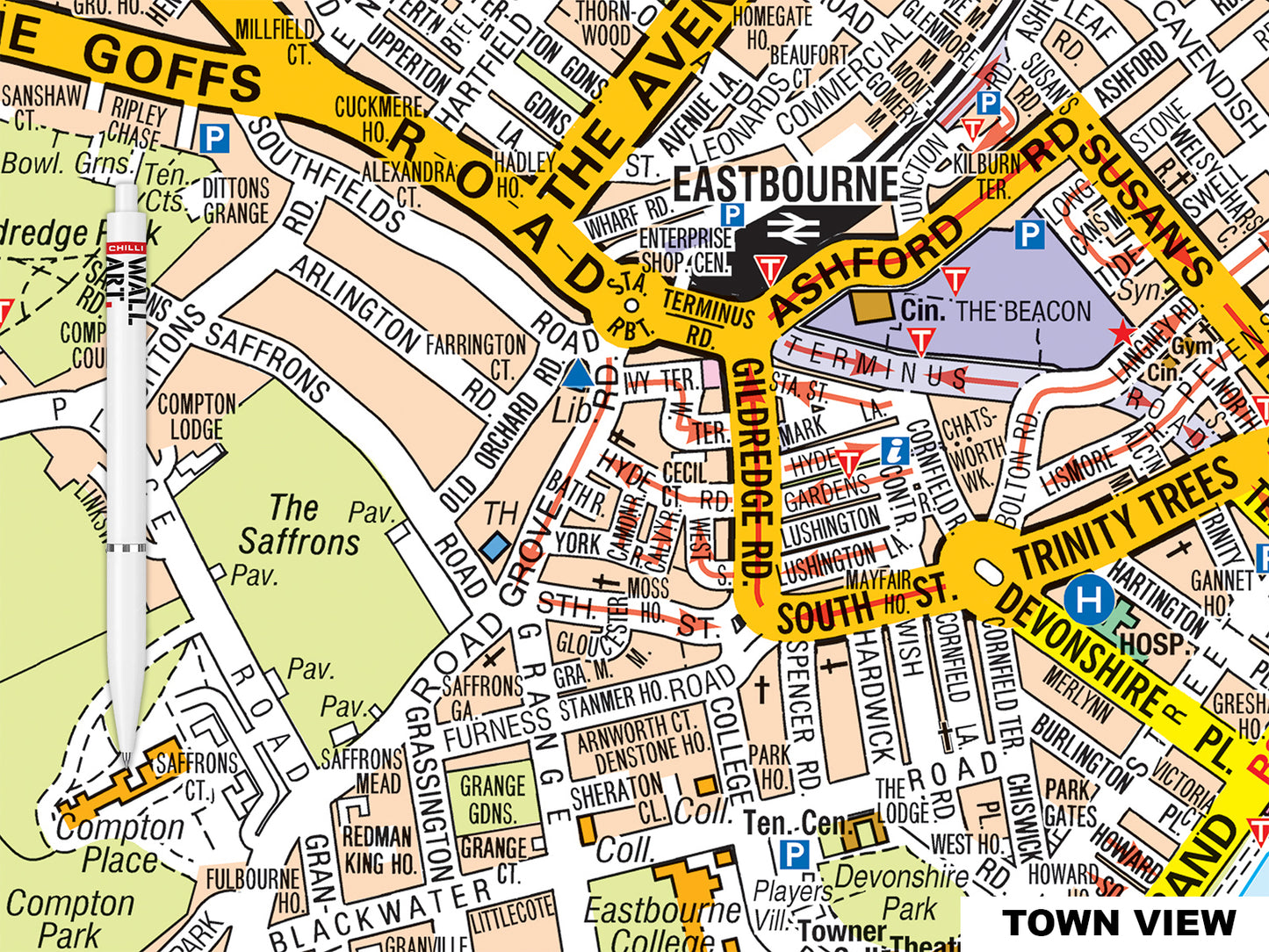 A-Z Eastbourne Map