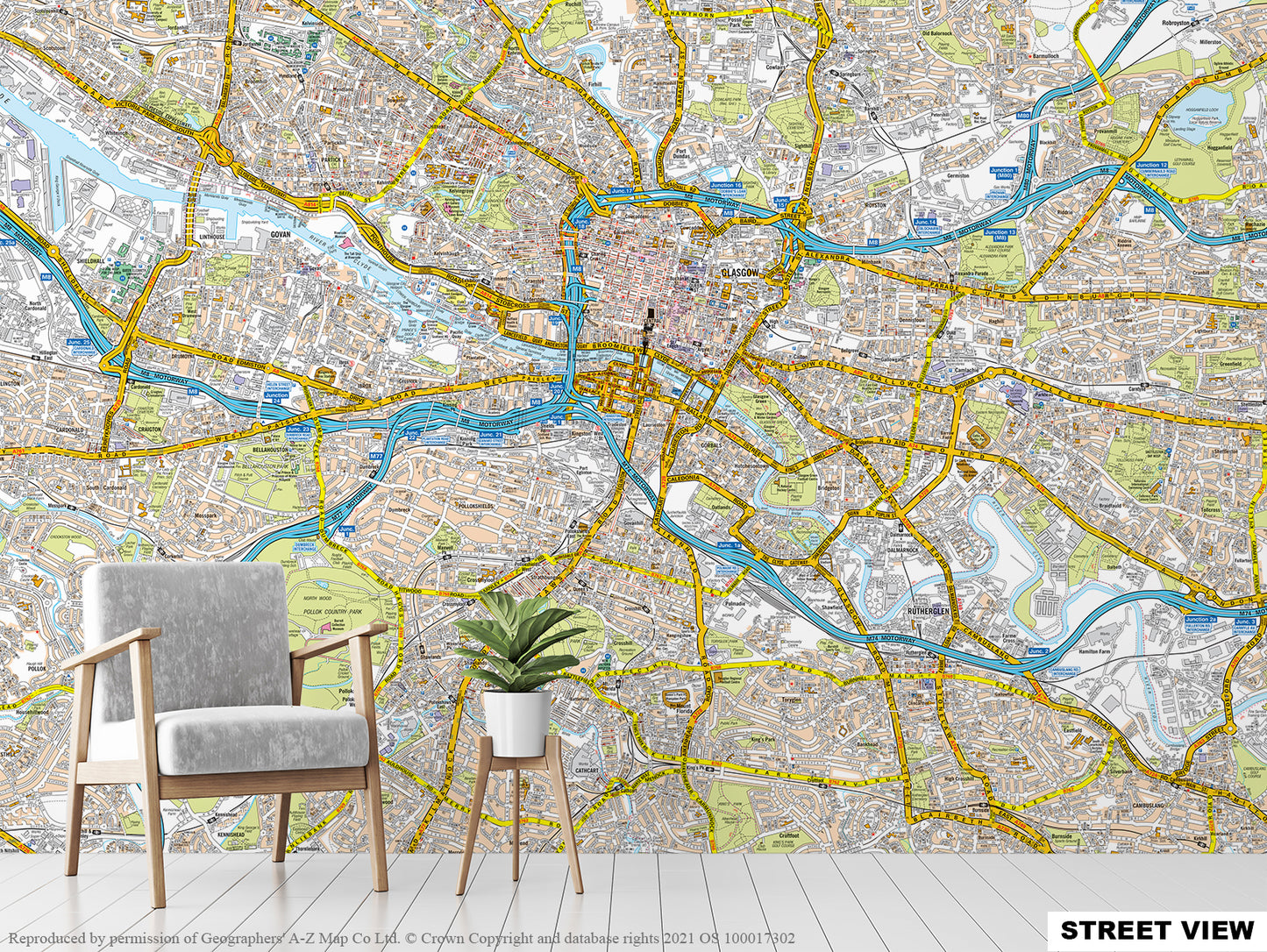 A-Z Glasgow Map