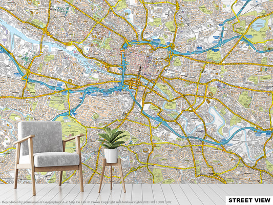 A-Z Glasgow Map