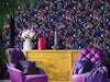 Exotic Bird and Blossom - Purple