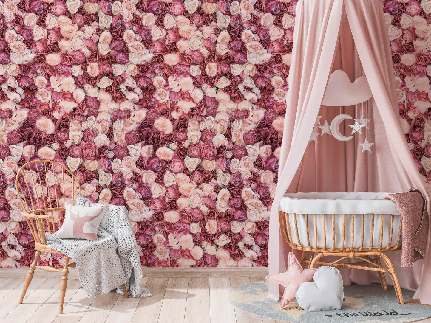 Flower Wall - Pinks