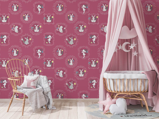 Framed Bunnies - Pink