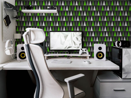 Geo Triangle - Green