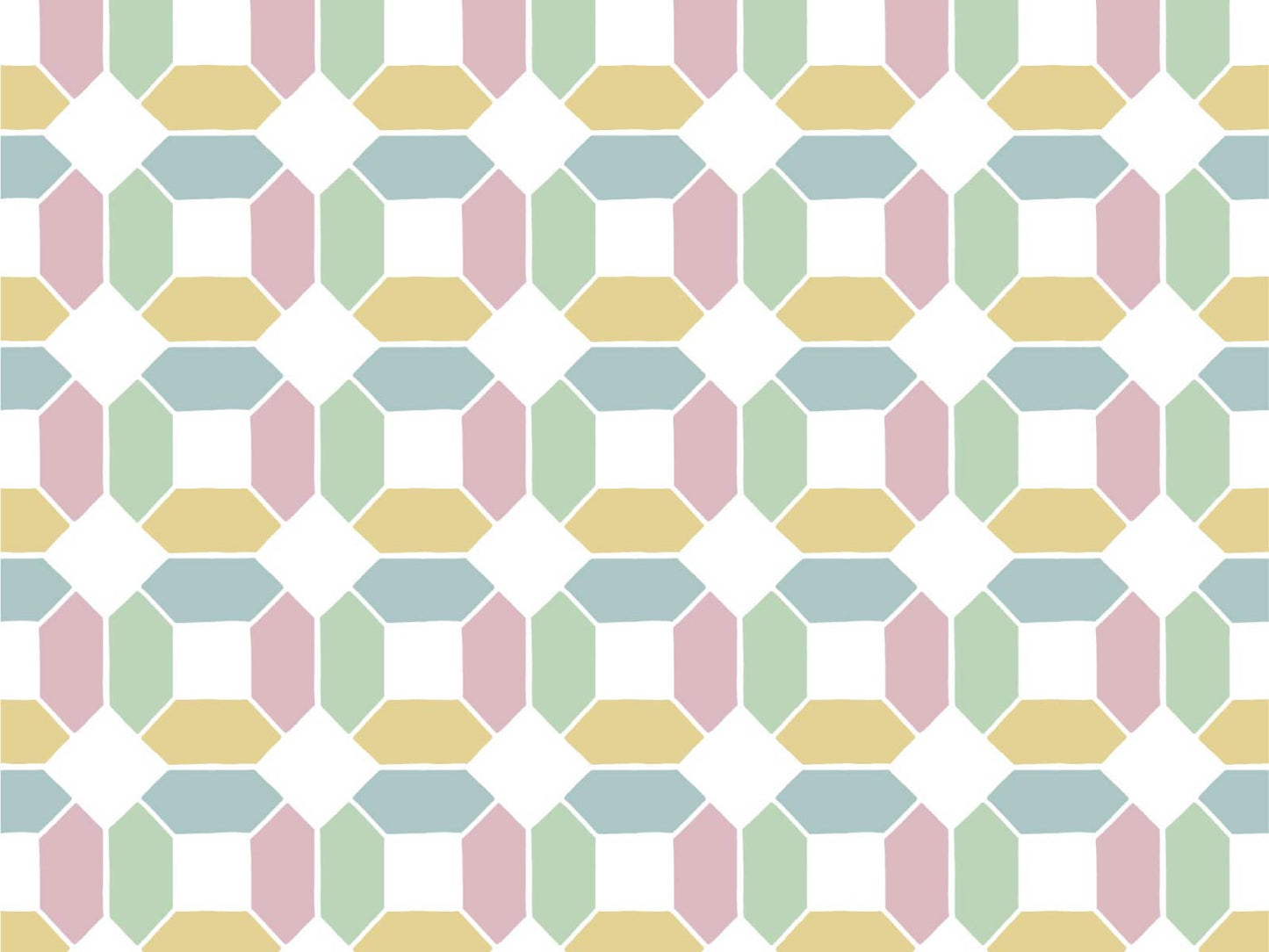 Geo Diamond - Pastel Multi