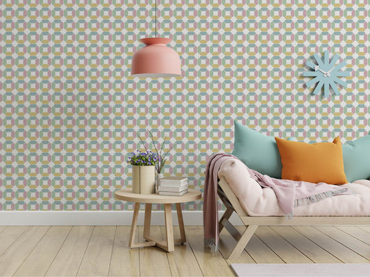 Geo Diamond - Pastel Multi