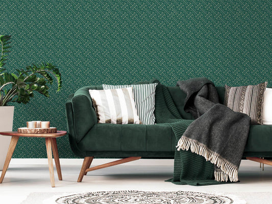 Geo Weave - Dark Green