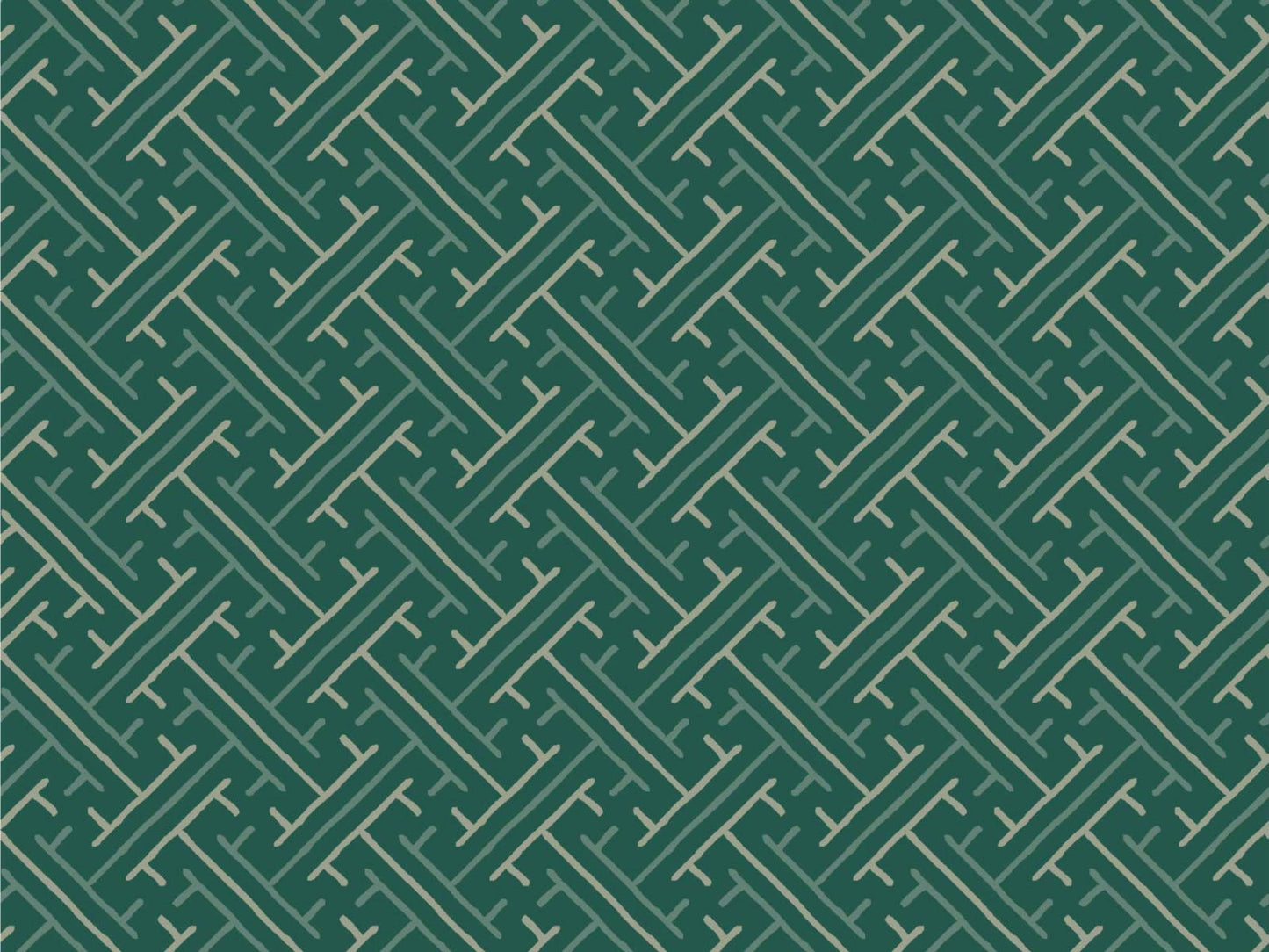 Geo Weave - Dark Green