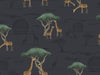 Giraffe and Savanna - Navy