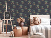 Giraffe and Savanna - Navy