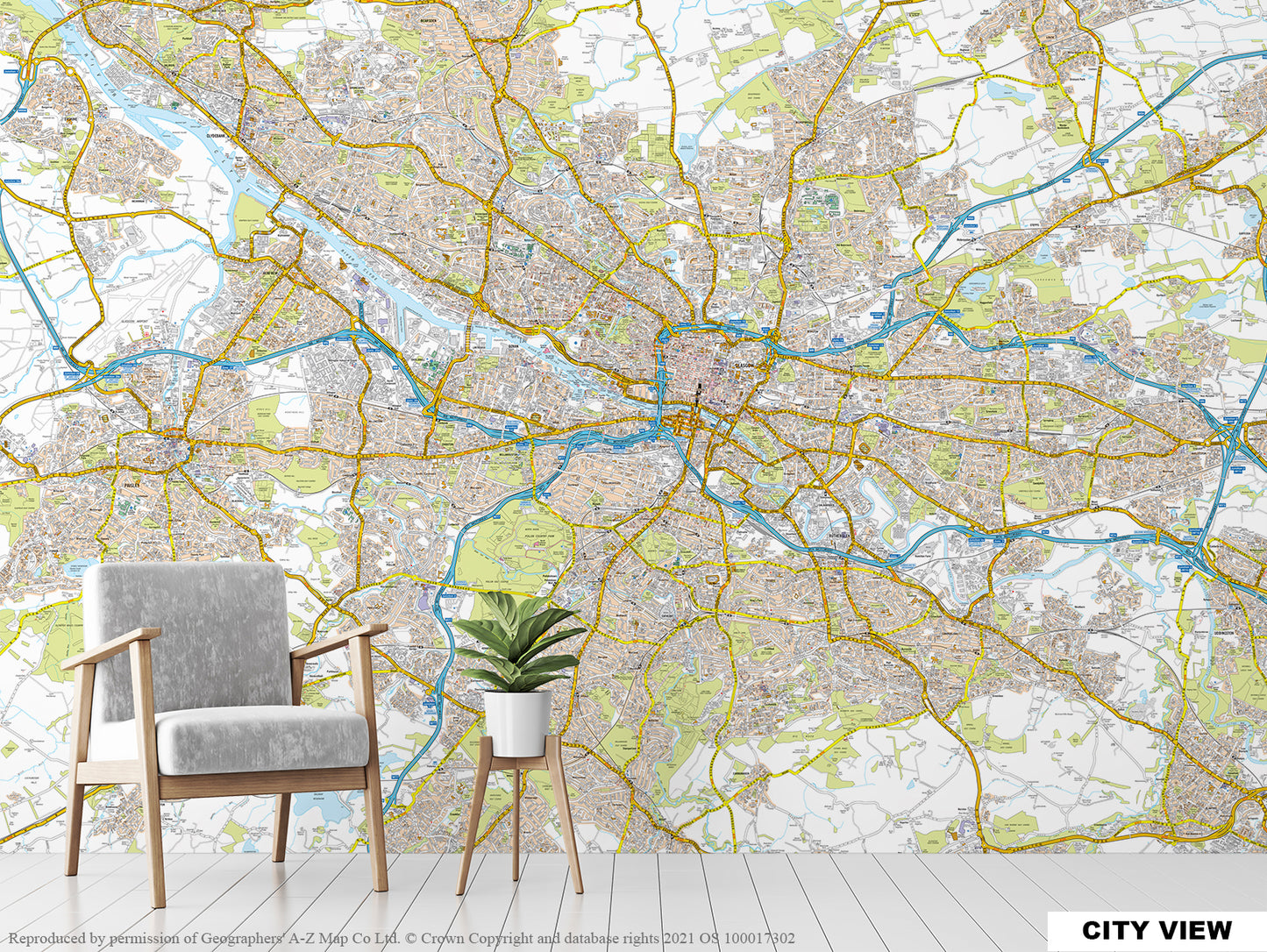 A-Z Glasgow Map