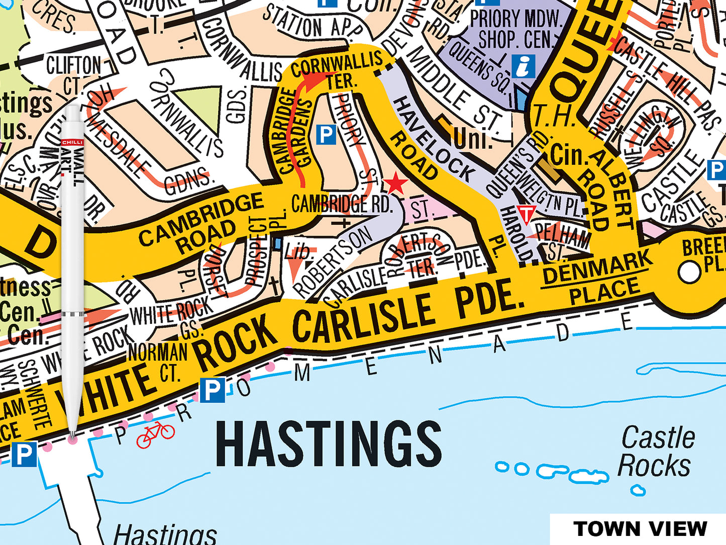 A-Z Hastings Map