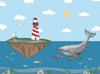 Lighthouse and Big Blue - Bright