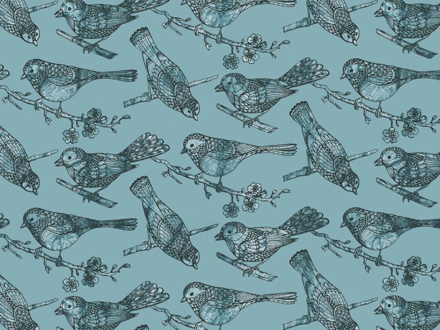 Little Birds - Blue