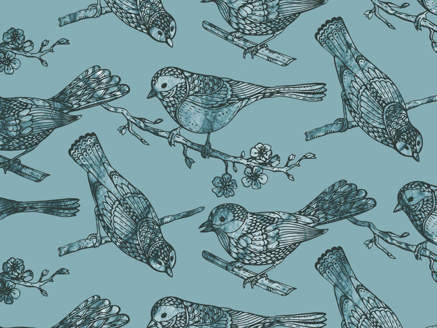 Little Birds - Blue