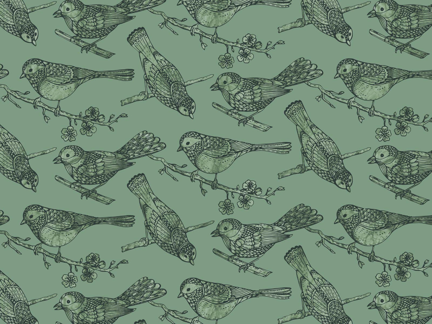 Little Birds - Green