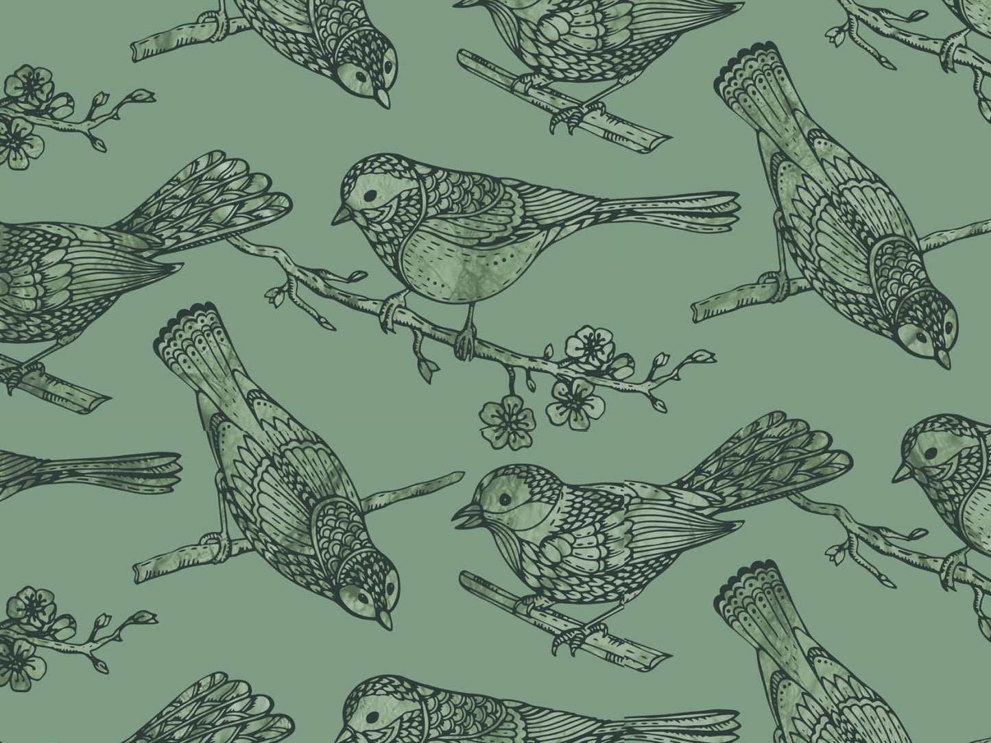 Little Birds - Green