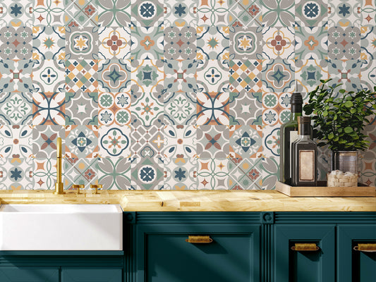 Mediterranean Tiles - Pastel