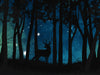 Nocturnal Forest Stag - Blue