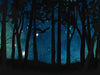 Nocturnal Forest Owl - Blue