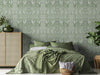 Vintage Ornate Bird - Green