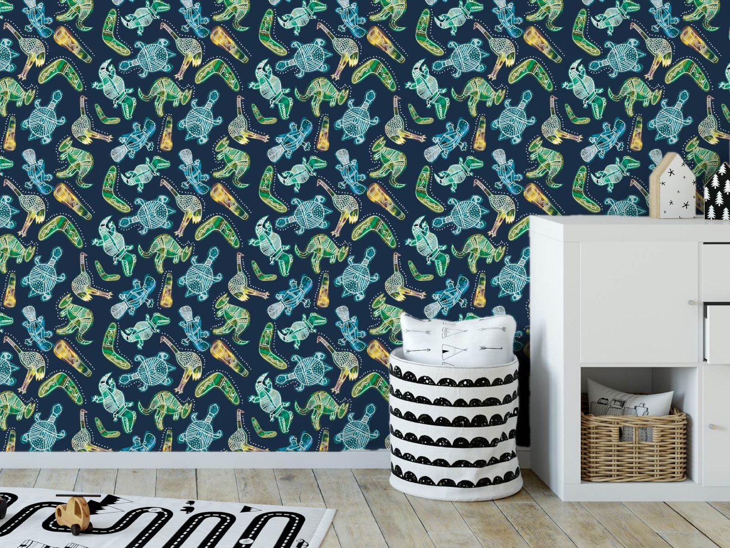 Platypus and Friends - Navy and Yellow