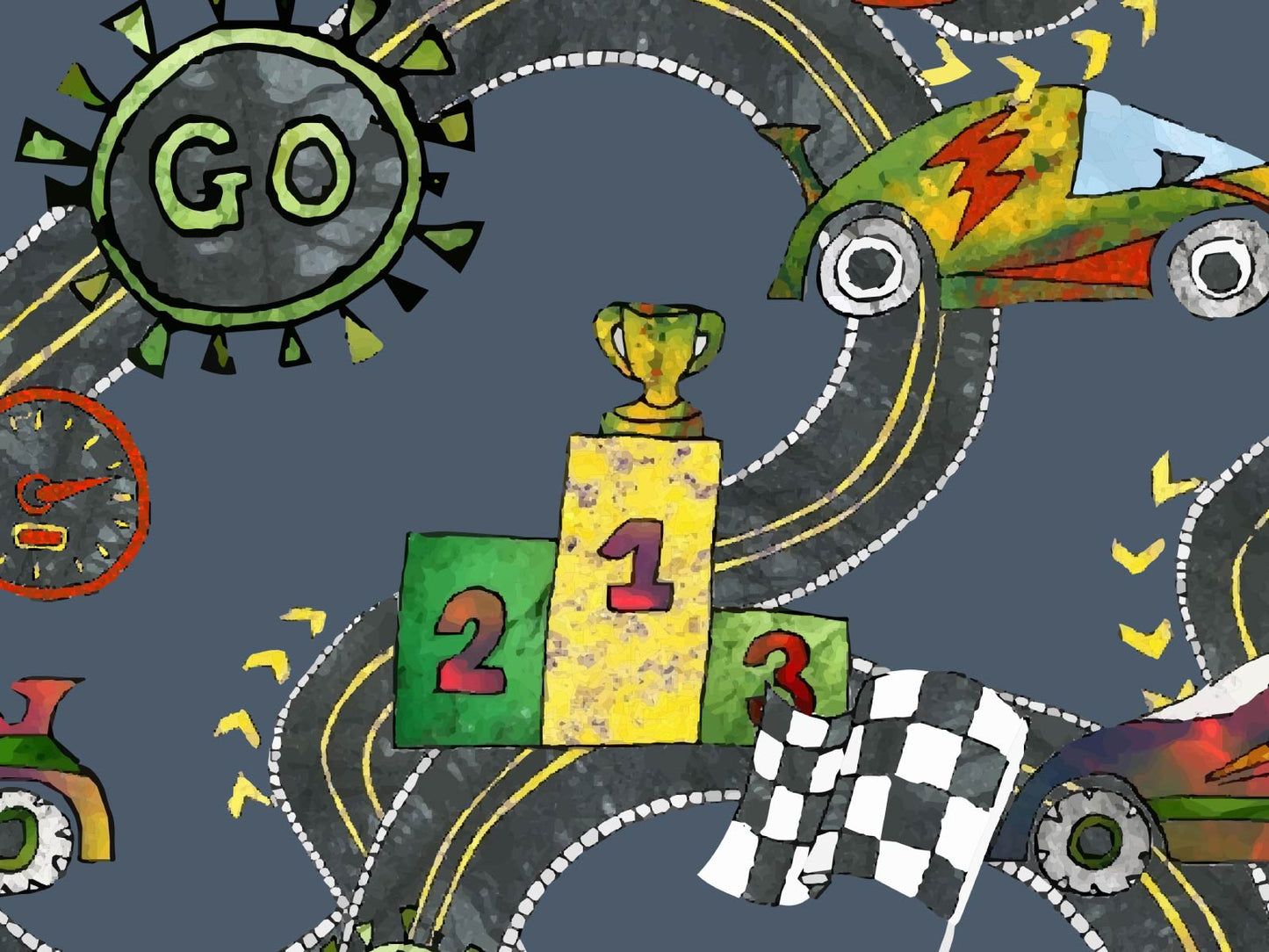 Race and Go - Navy