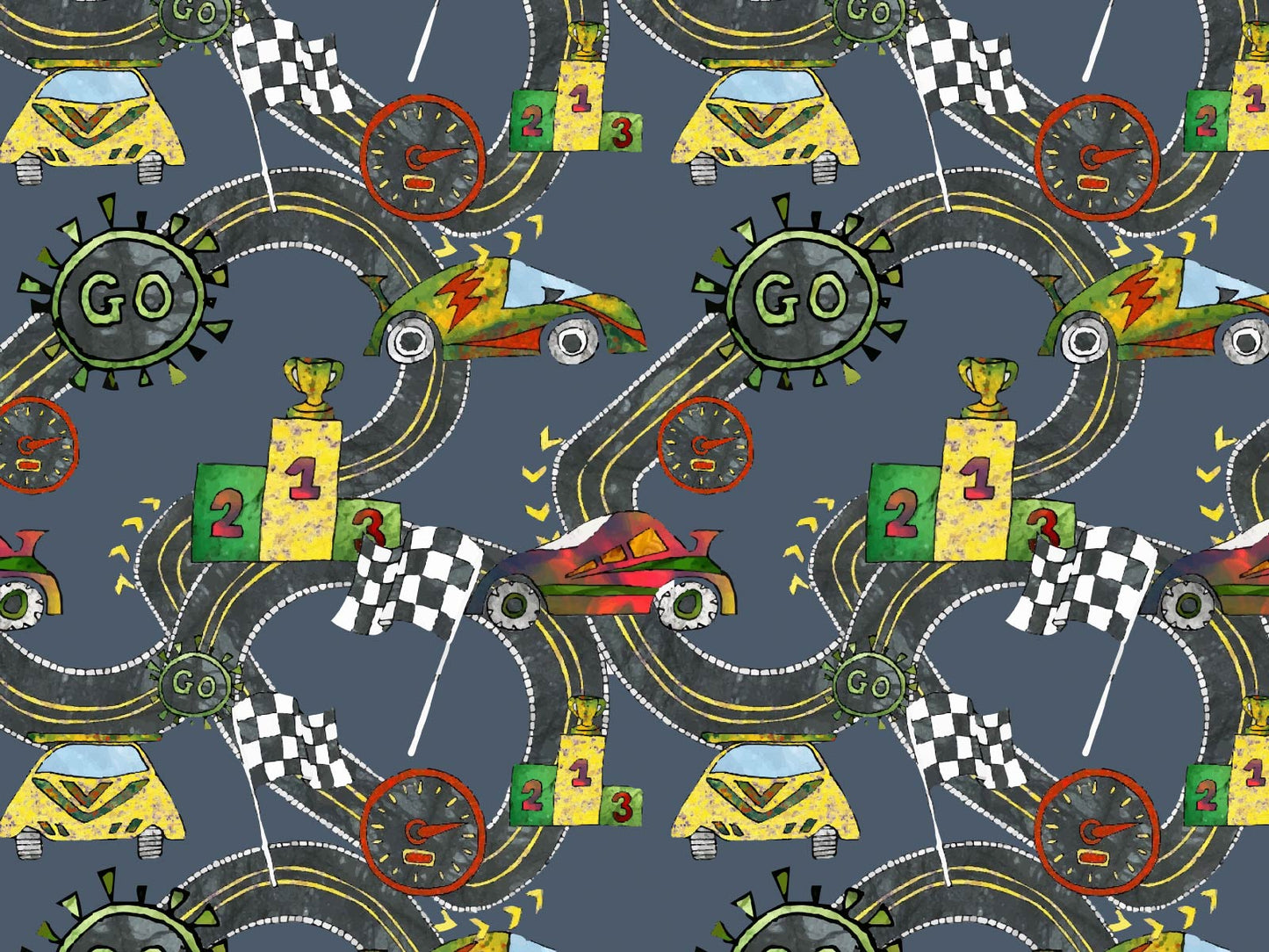Race and Go - Navy