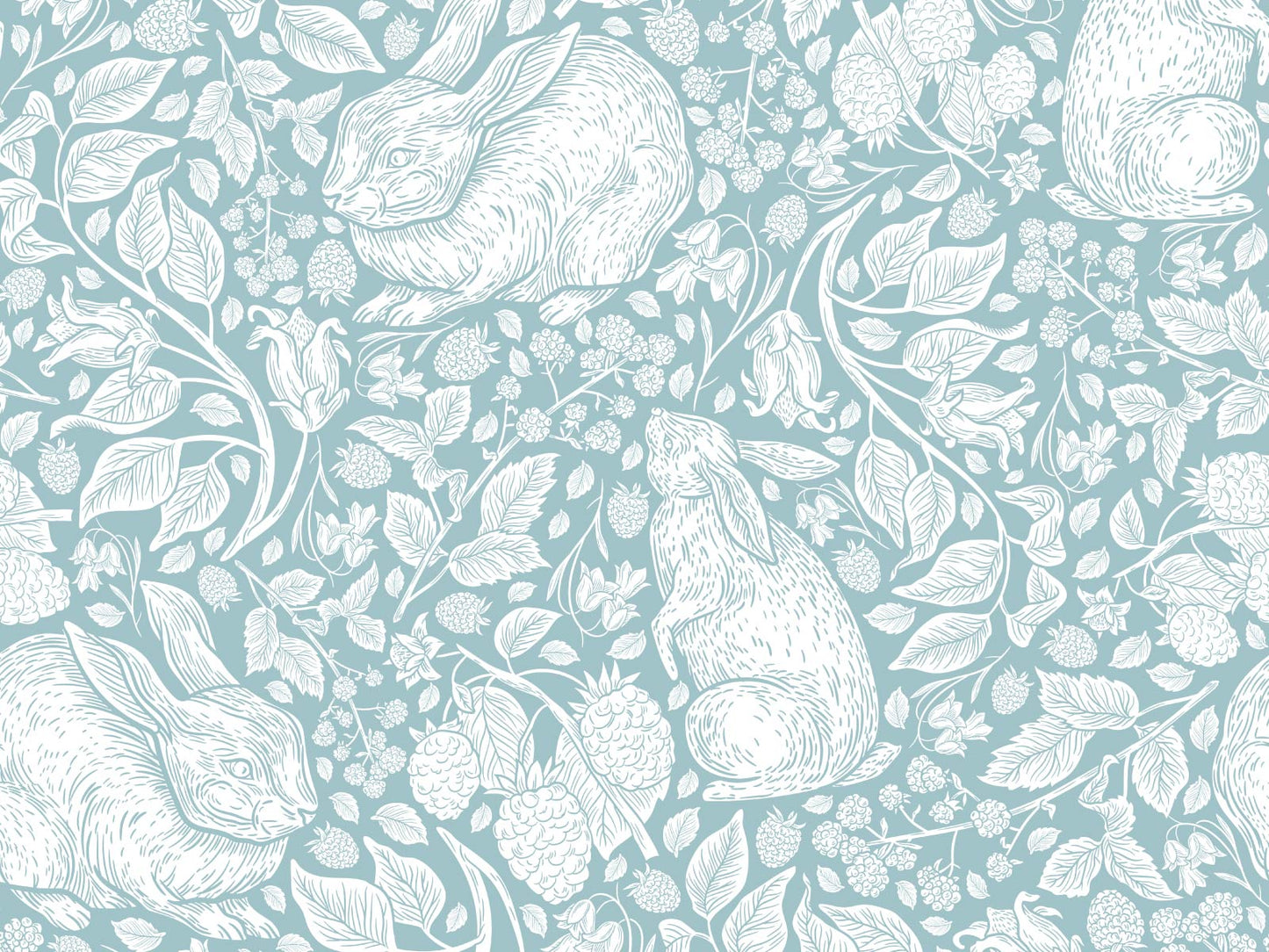 Regal Rabbit - Light Blue
