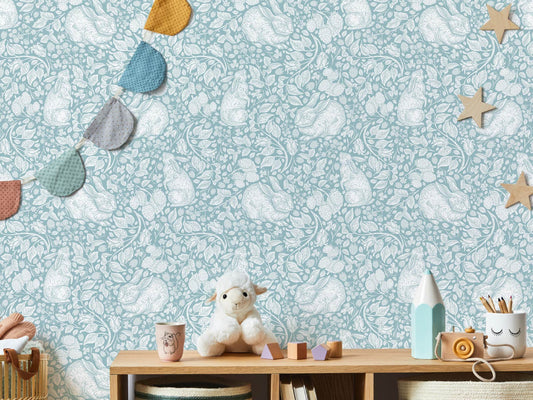 Regal Rabbit - Light Blue
