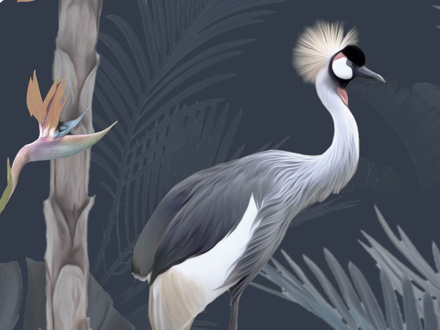 Tropical Bird - Blue