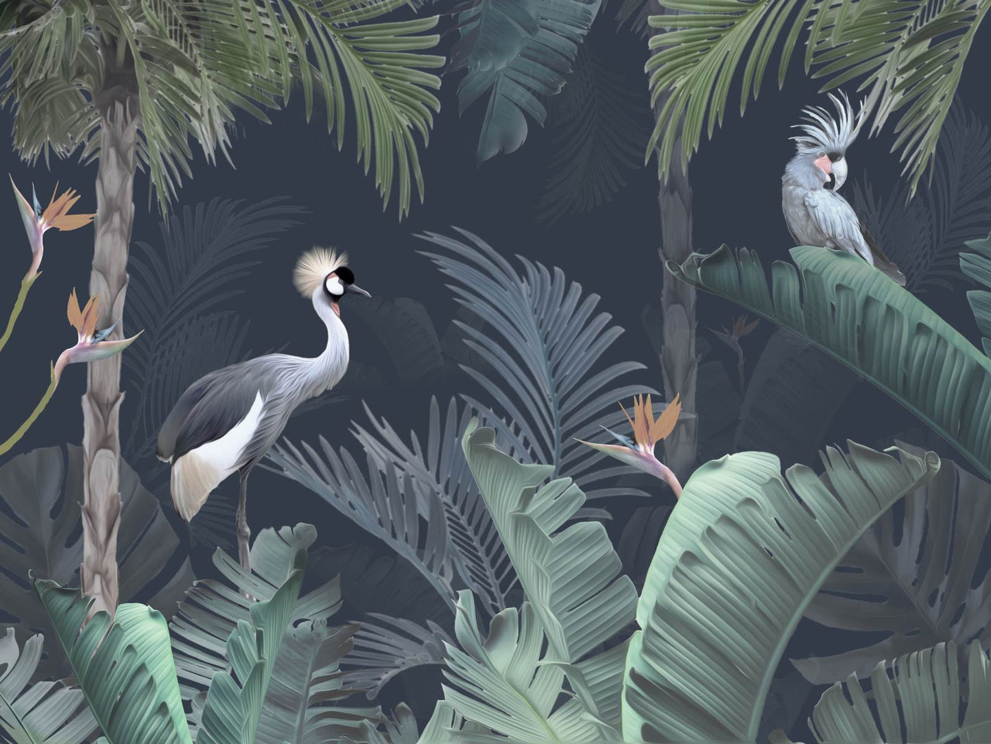 Tropical Bird - Blue