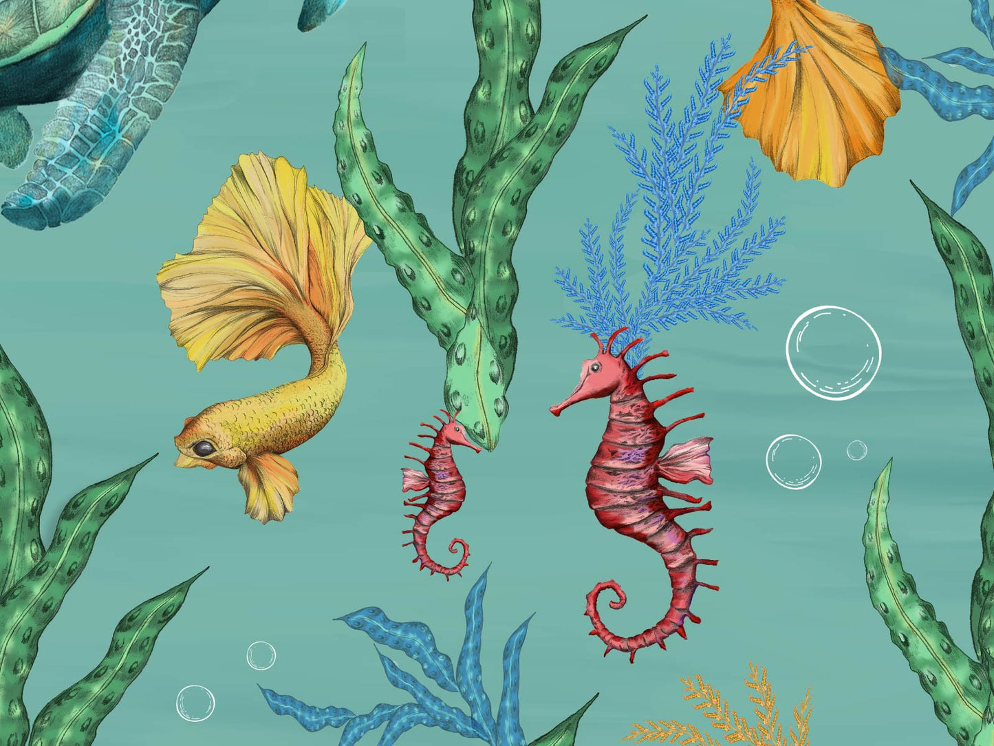 Under the sea - Teal